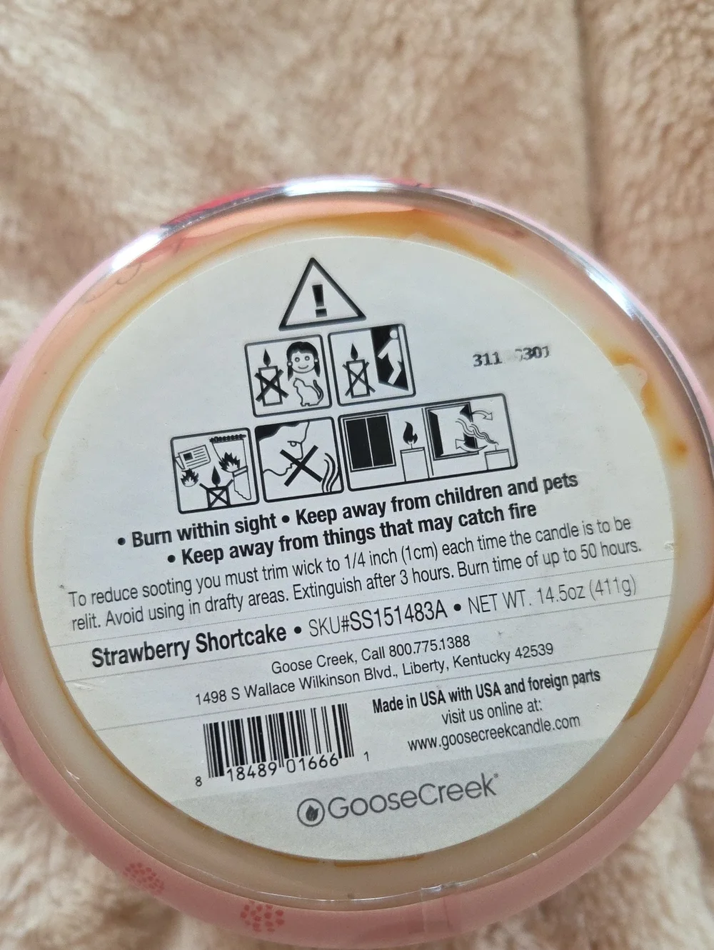 Strawberry Shortcake 3 Wick